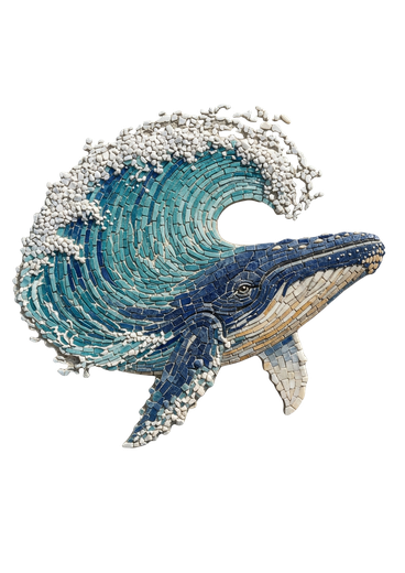Mosaico do Portador das Águas — o mensageiro que conecta as duas margens do mar